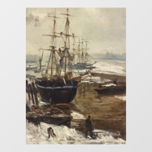 James Whistler - De Theems in IJs Raamsticker
