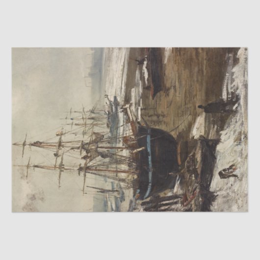 James Whistler - De Theems in IJs Tissuepapier (Voorkant)