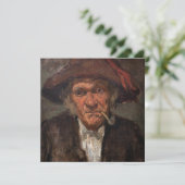 James Whistler - Man Roken een pijp Bedankkaart (Staand voorkant)