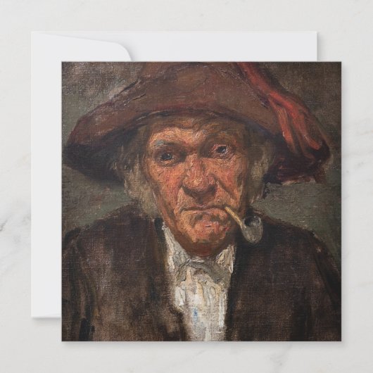 James Whistler - Man Roken een pijp Bedankkaart (Voorkant)