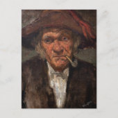 James Whistler - Man Roken een pijp Briefkaart (Voorkant)