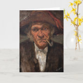 James Whistler - Man Roken een pijp Kaart (Gele Bloem)