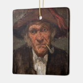 James Whistler - Man Roken een pijp Keramisch Ornament (Links)