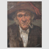 James Whistler - Man Roken een pijp Tissuepapier