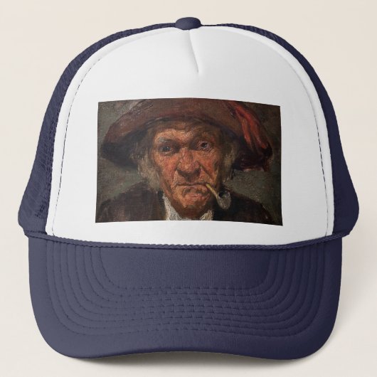 James Whistler - Man Roken een pijp Trucker Pet (Voorkant)