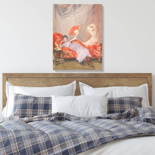 James Whistler - Milly Finch Canvas Afdruk (Insitu (Slaapkamer))