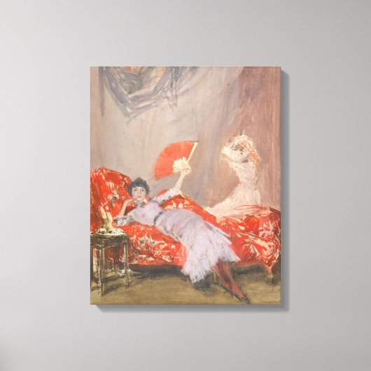 James Whistler - Milly Finch Canvas Afdruk (Voorkant)