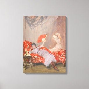 James Whistler - Milly Finch Canvas Afdruk