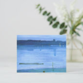 James Whistler- Nocturne, Blue en Silver: Chelsea Briefkaart (Staand voorkant)