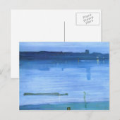 James Whistler- Nocturne, Blue en Silver: Chelsea Briefkaart (Voorkant / Achterkant)