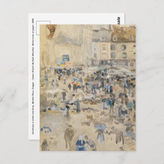 James Whistler - Nocturne: Chelsea Briefkaart (Voorkant / Achterkant)