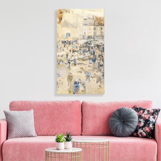 James Whistler - Nocturne: Chelsea Canvas Afdruk (Insitu (Woonkamer))