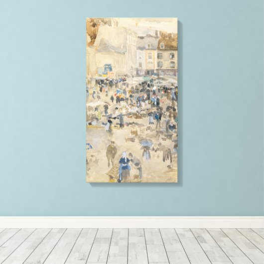 James Whistler - Nocturne: Chelsea Canvas Afdruk (Insitu (Houten vloer))