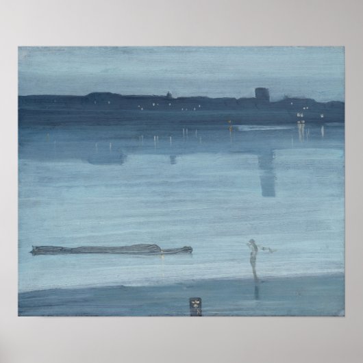 James Whistler - Nocturne: Chelsea Poster (Voorkant)