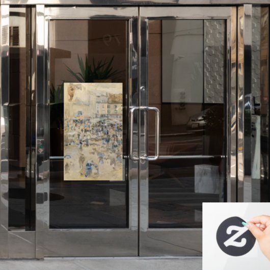 James Whistler - Nocturne: Chelsea Raamsticker (Kantoordeur)