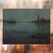 James Whistler - Nocturne: De lagune, Venetië Raamsticker (Vel 2)