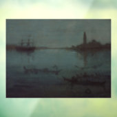 James Whistler - Nocturne: De lagune, Venetië Raamsticker (Vel 3)