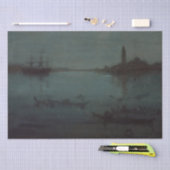 James Whistler - Nocturne: De lagune, Venetië Tissuepapier (Craft)