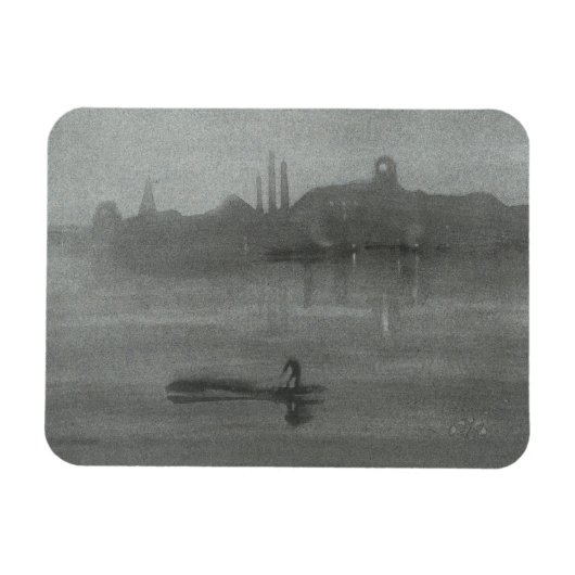 James Whistler - Nocturne: De Theems in Battersea Magneet (Horizontaal)