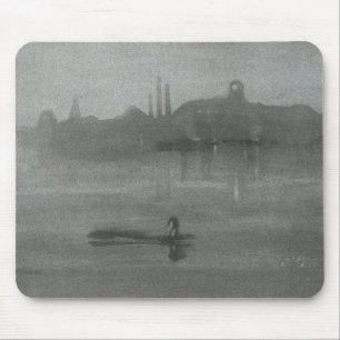 James Whistler - Nocturne: De Theems in Battersea Muismat