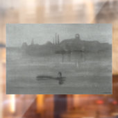 James Whistler - Nocturne: De Theems in Battersea Raamsticker (Vel 2)