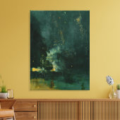 James Whistler - Nocturne in Black en Gold Canvas Afdruk (Insitu (Woonkamer))