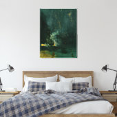 James Whistler - Nocturne in Black en Gold Canvas Afdruk (Insitu (Slaapkamer))