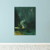 James Whistler - Nocturne in Black en Gold Canvas Afdruk (Insitu (Houten vloer))