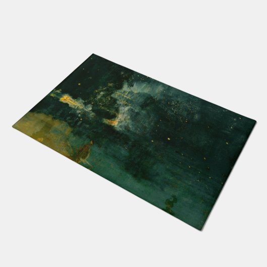 James Whistler - Nocturne in Black en Gold Deurmat (Schuin)