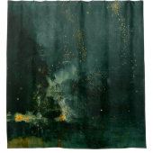 James Whistler - Nocturne in Black en Gold Douchegordijn (Voorkant)