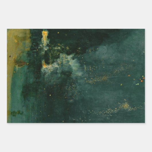 James Whistler - Nocturne in Black en Gold Inpakpapier Vel (Voorkant)
