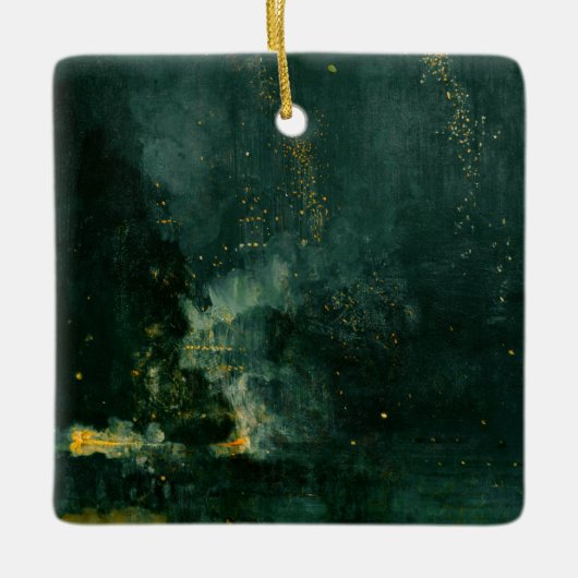 James Whistler - Nocturne in Black en Gold Keramisch Ornament (Voorkant)