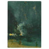 James Whistler - Nocturne in Black en Gold Klembord (Achterkant)