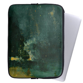 James Whistler - Nocturne in Black en Gold Laptop Sleeve