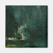 James Whistler - Nocturne in Black en Gold Magneet (Voorkant)