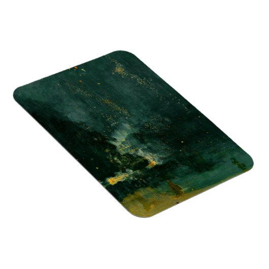 James Whistler - Nocturne in Black en Gold Magneet (Rechterzijde)