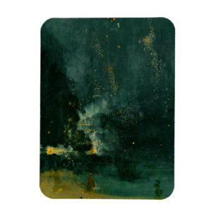 James Whistler - Nocturne in Black en Gold Magneet