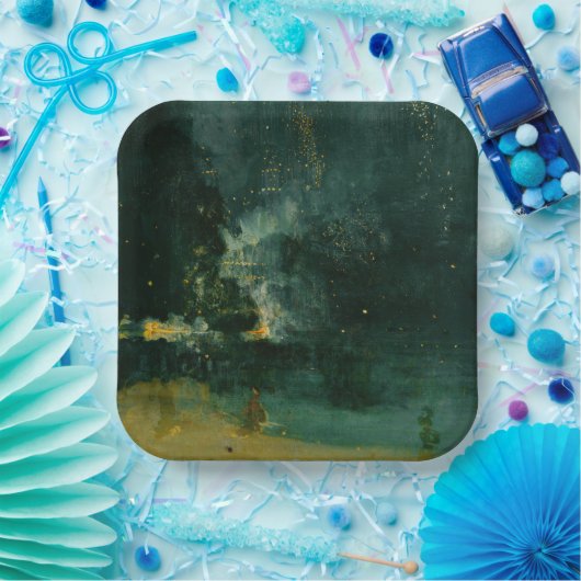 James Whistler - Nocturne in Black en Gold Papieren Bordje (Feest)