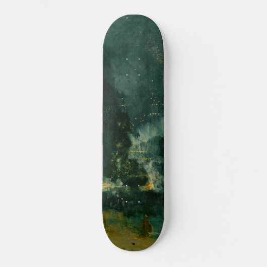 James Whistler - Nocturne in Black en Gold Persoonlijk Skateboard (Voorkant)