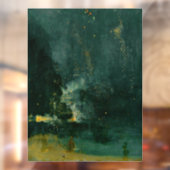 James Whistler - Nocturne in Black en Gold Raamsticker (Vel 2)