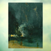 James Whistler - Nocturne in Black en Gold Raamsticker (Vel 3)