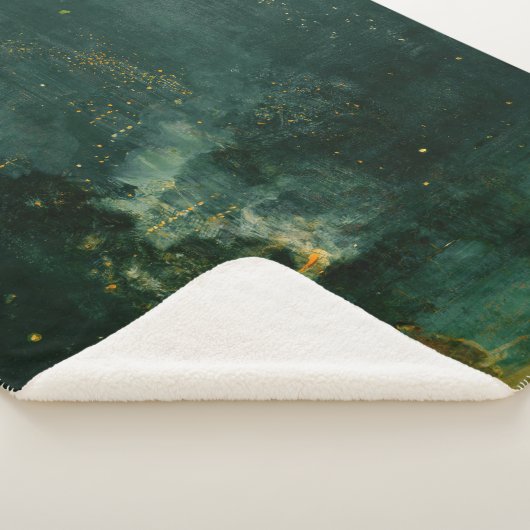 James Whistler - Nocturne in Black en Gold Sherpa Deken (3/4)