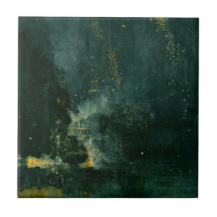 James Whistler - Nocturne in Black en Gold Tegeltje