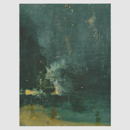 James Whistler - Nocturne in Black en Gold Tissuepapier