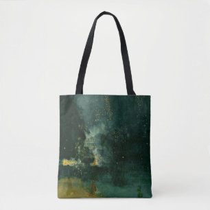 James Whistler - Nocturne in Black en Gold Tote Bag