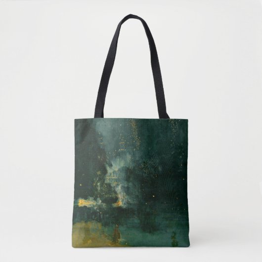 James Whistler - Nocturne in Black en Gold Tote Bag (Voorkant)