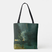 James Whistler - Nocturne in Black en Gold Tote Bag (Achterkant)