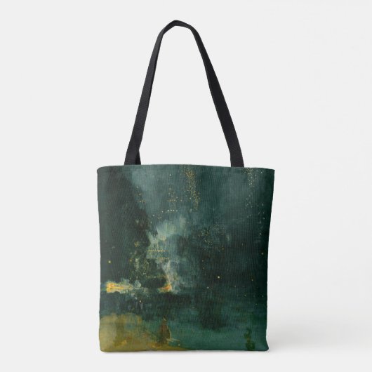 James Whistler - Nocturne in Black en Gold Tote Bag (Achterkant)