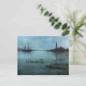 James Whistler-Nocturne in Blue en Silver, Venetië Briefkaart (Staand voorkant)