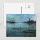 James Whistler-Nocturne in Blue en Silver, Venetië Briefkaart (Voorkant / Achterkant)